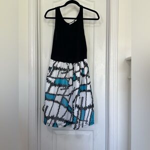 Stylish Black and Blue Dress